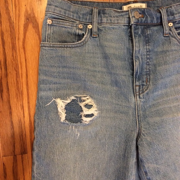Madewell Classic Straight Jean High Rise Crop 29 - Picture 2 of 9
